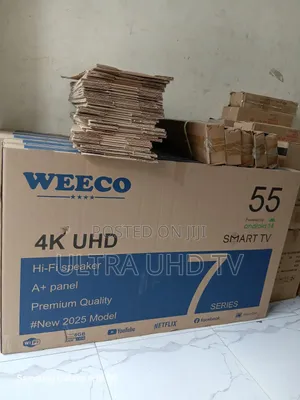 Weeco 55 Inch Smart Uhd Tv Double Glass Smart