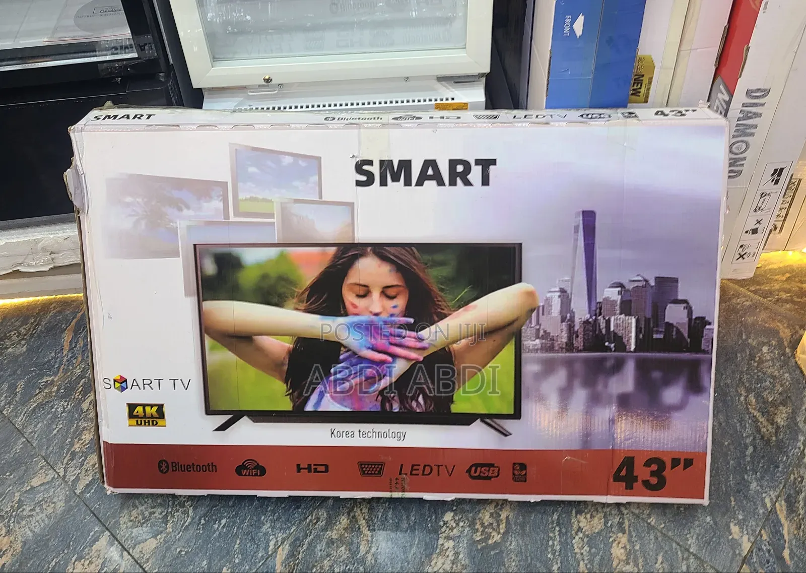 Smart Tv 43 Inch Doubel Glass