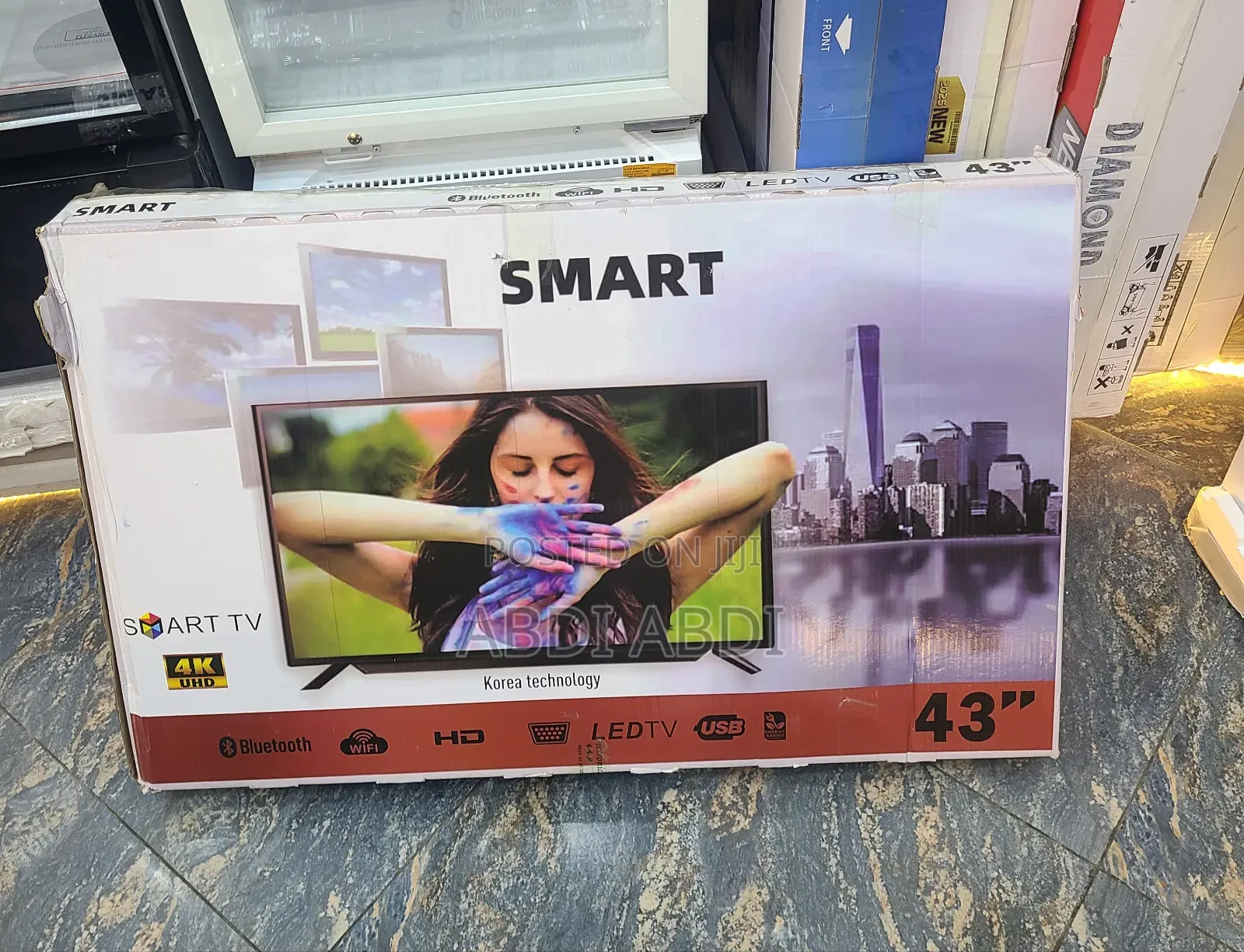 Smart Tv 43 Inch Doubel Glass