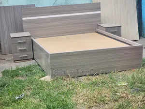 Photo - 150cm Laminated MDF Bed With 2 Nightstands – Free Delivery!