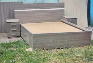 150cm Laminated MDF Bed With 2 Nightstands – Free Delivery!