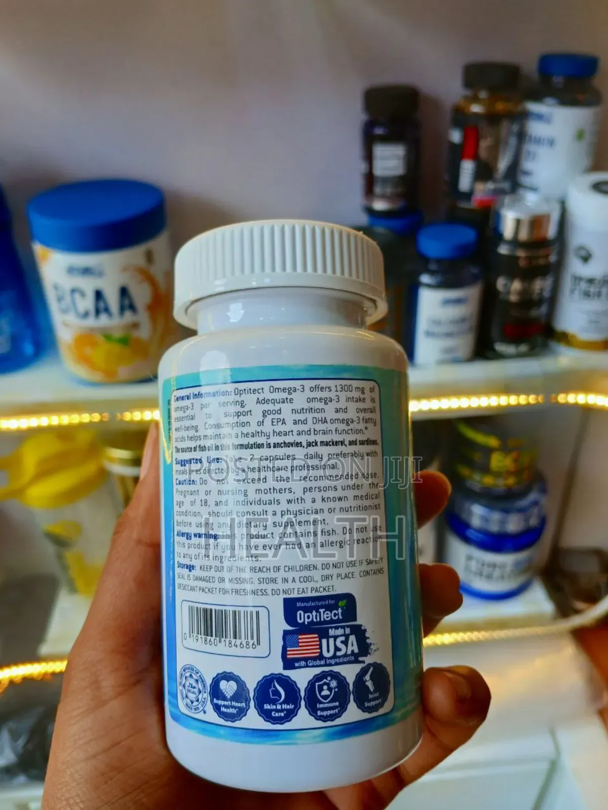 Optitect Omega 3 Fish Oil( 1300 Mg )