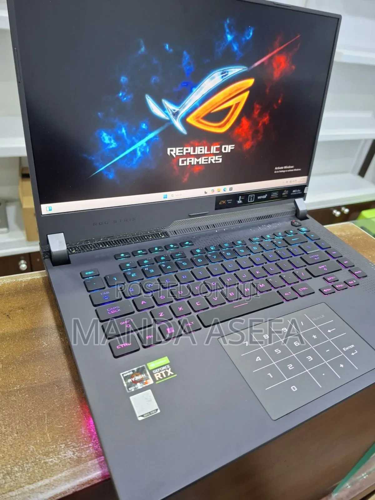 New Laptop Asus ROG Strix G16 G614 16GB AMD Ryzen 9 SSD 1T