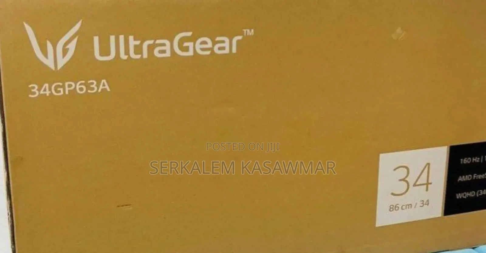 Lg Gaming Monitor 34" Curved QHD (3440 X 1440)