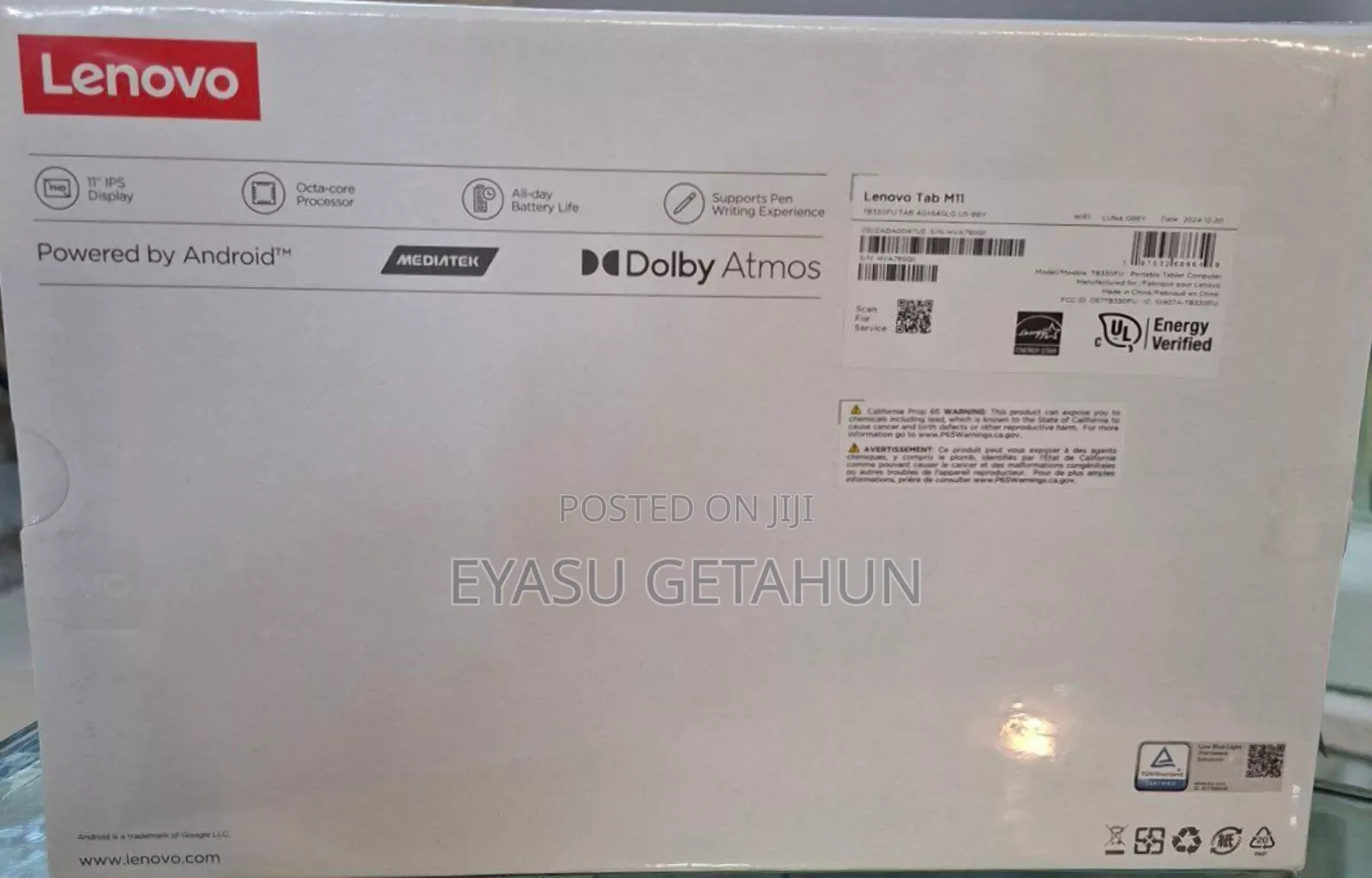 New Lenovo Tab P11 64 GB Silver