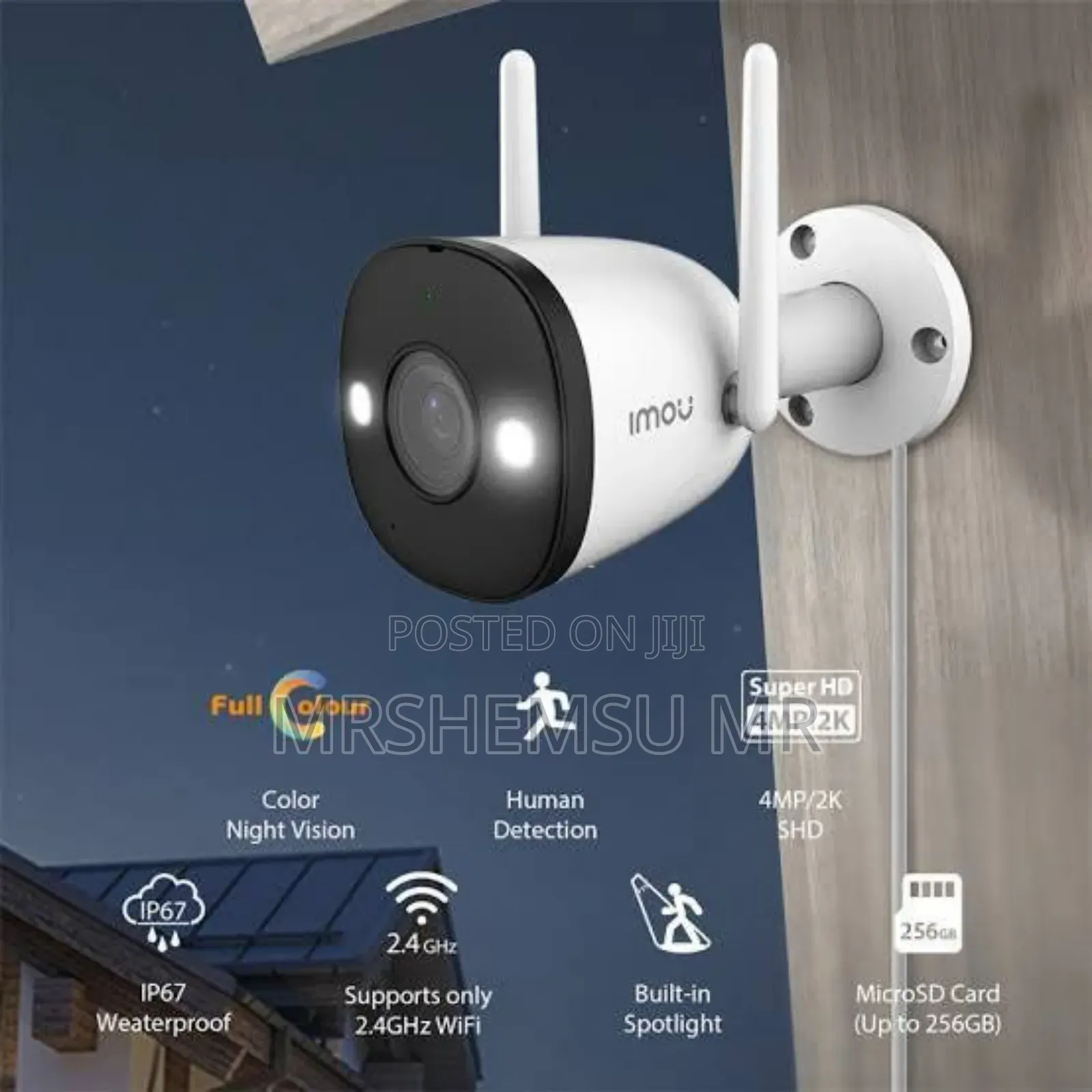 Imou Bullet 2e 5mp Full Color Night Vision Camera Wifi