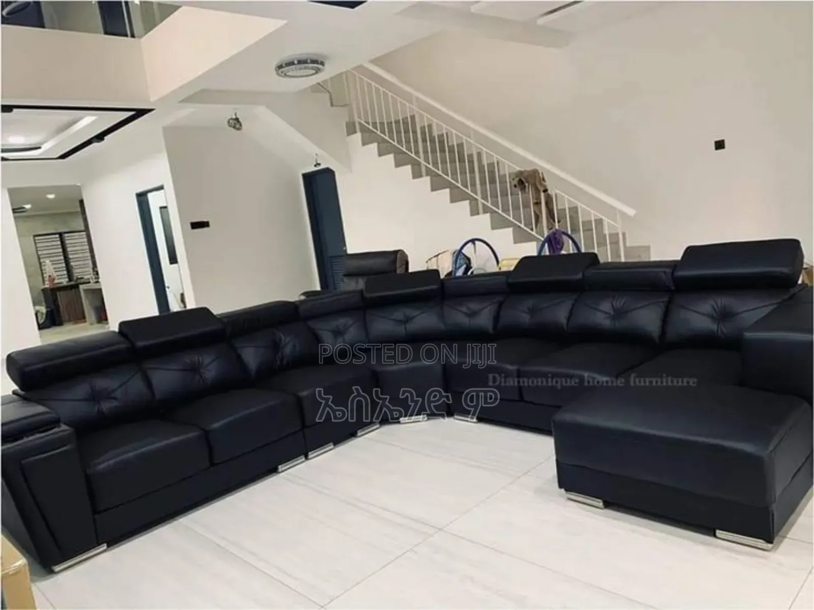 Black Panther U Shaped Sofa Design