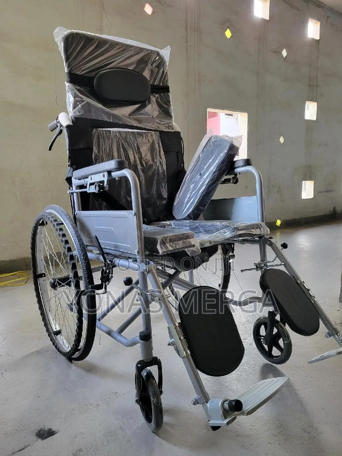 Toilet Wheelchair斗ثwheelchair ዊልቼር፪° (Half Lying), Position