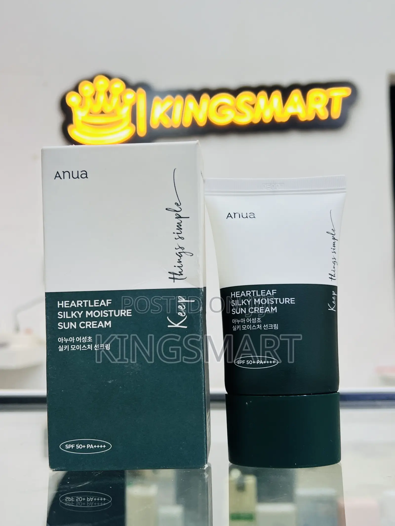 Anua Heartleaf Silky Moisture Sun Cream SPF 50+ Pa+ 