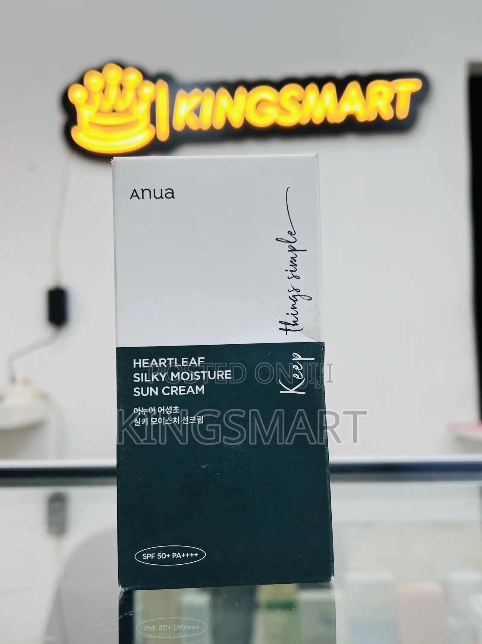 Anua Heartleaf Silky Moisture Sun Cream SPF 50+ Pa+ 