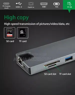 Photo - 8 in 1 Type C Hub Combo Usb C to Hdmi Vga