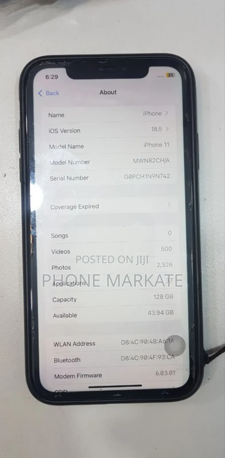 Apple iPhone 11 128 GB Gold