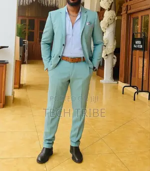 Photo - Elastic Suit Size 56 Only Once Worn Premium Light Blue Turkey Suit