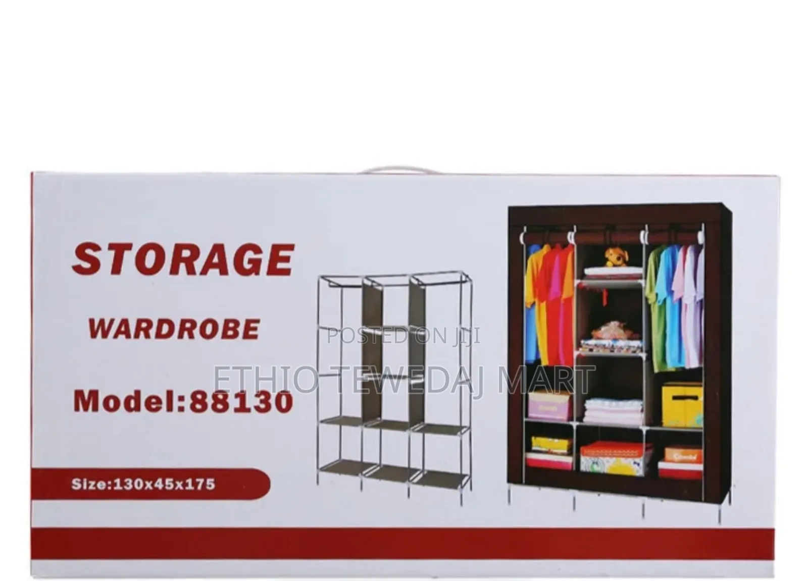 Folding Wardrobe Storage Rack Close Storage(Color May Vary