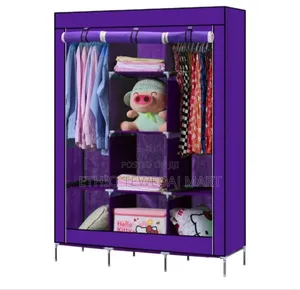 Folding Wardrobe Storage Rack Close Storage(Color May Vary