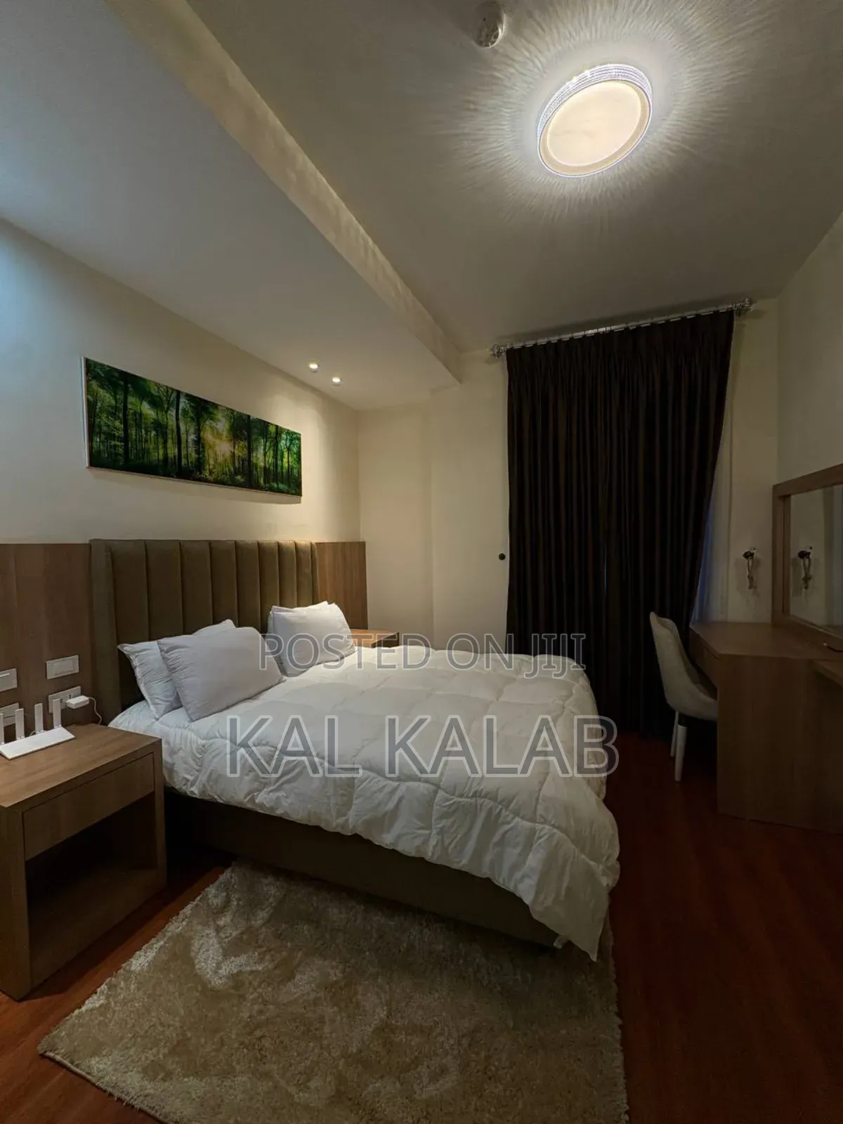 Furnished 1bdrm Apartment in Kal Estate, Bole for rent