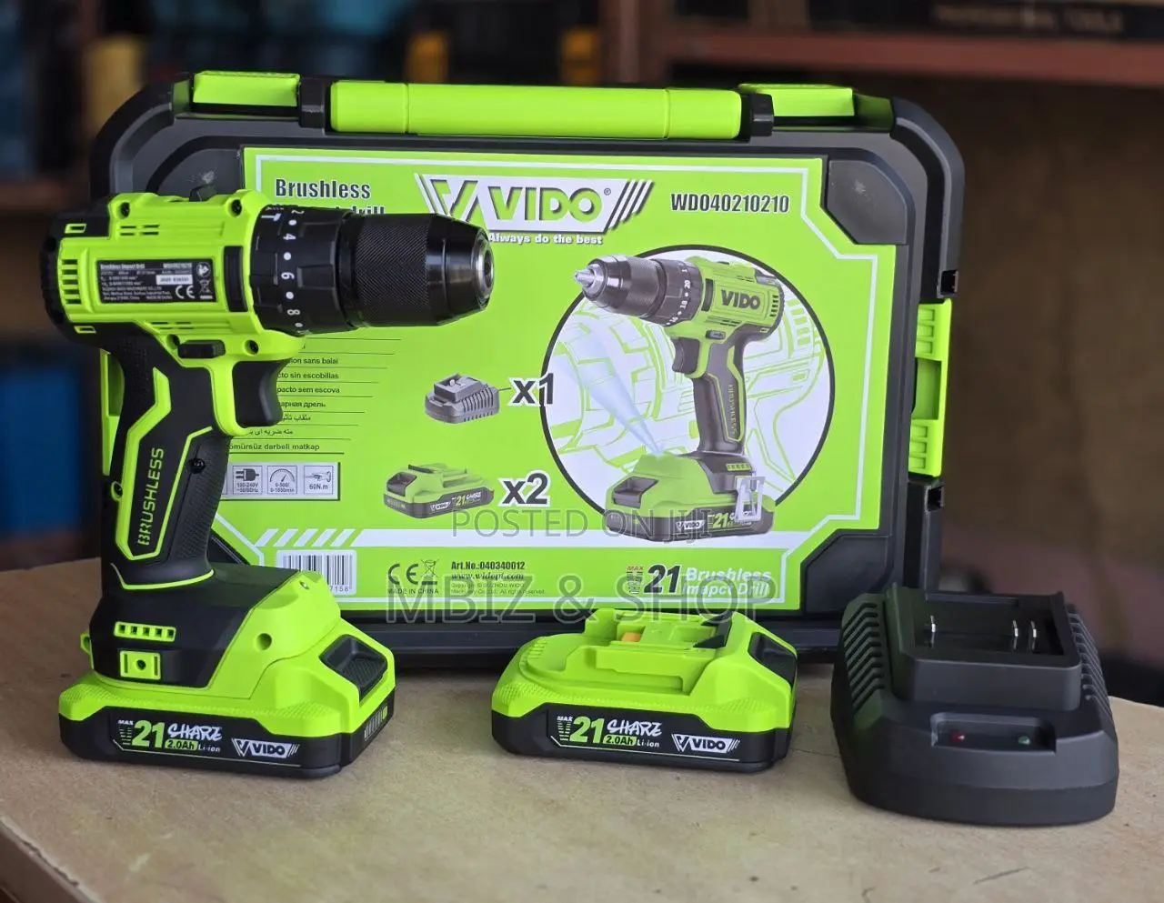 Vido Chargeable Drill (ቻርጄብል ድሪል)