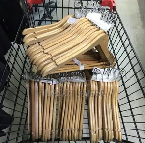 Premier Housewares Wooden Clothes Hangers, Set of 24