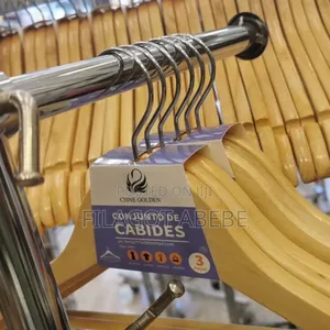 Premier Housewares Wooden Clothes Hangers, Set of 24