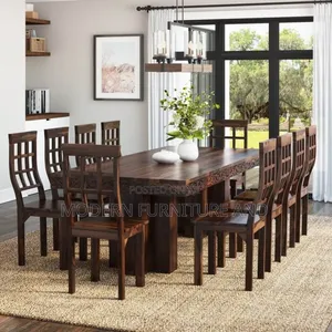 Photo - Dining Table (8 Chair) ባለ 8 ወንበር የመመገብያ ጠረጴዛ