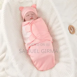 Photo - Newborn Swaddle Receiving Blanket Hat
(ማች ኮፍያ ያለዉ)
