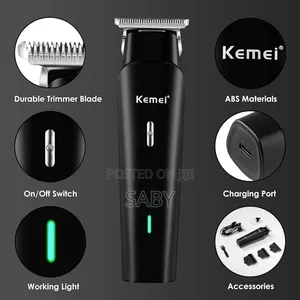 Photo - Kemei የፀጉር መቁረጫ 4 ሳይዞች ያሉት