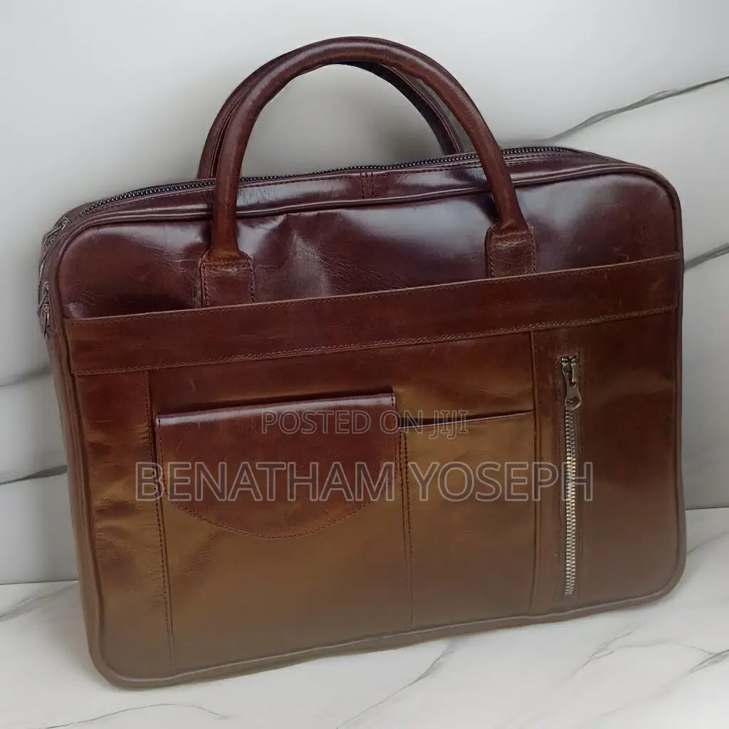 Leather Laptop Sling Bag