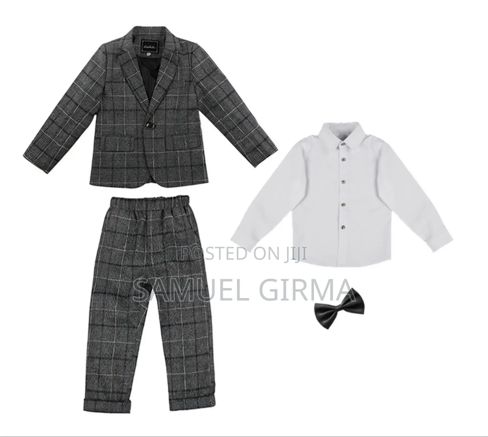 Mk- 0592 Boys Casual Suit With Shirt or Long Sleeve T-Shirt