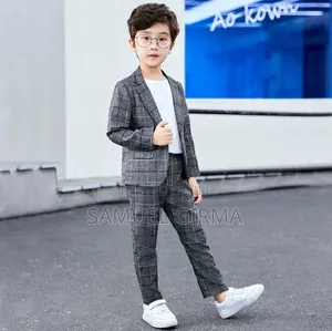 Mk- 0592 Boys Casual Suit With Shirt or Long Sleeve T-Shirt