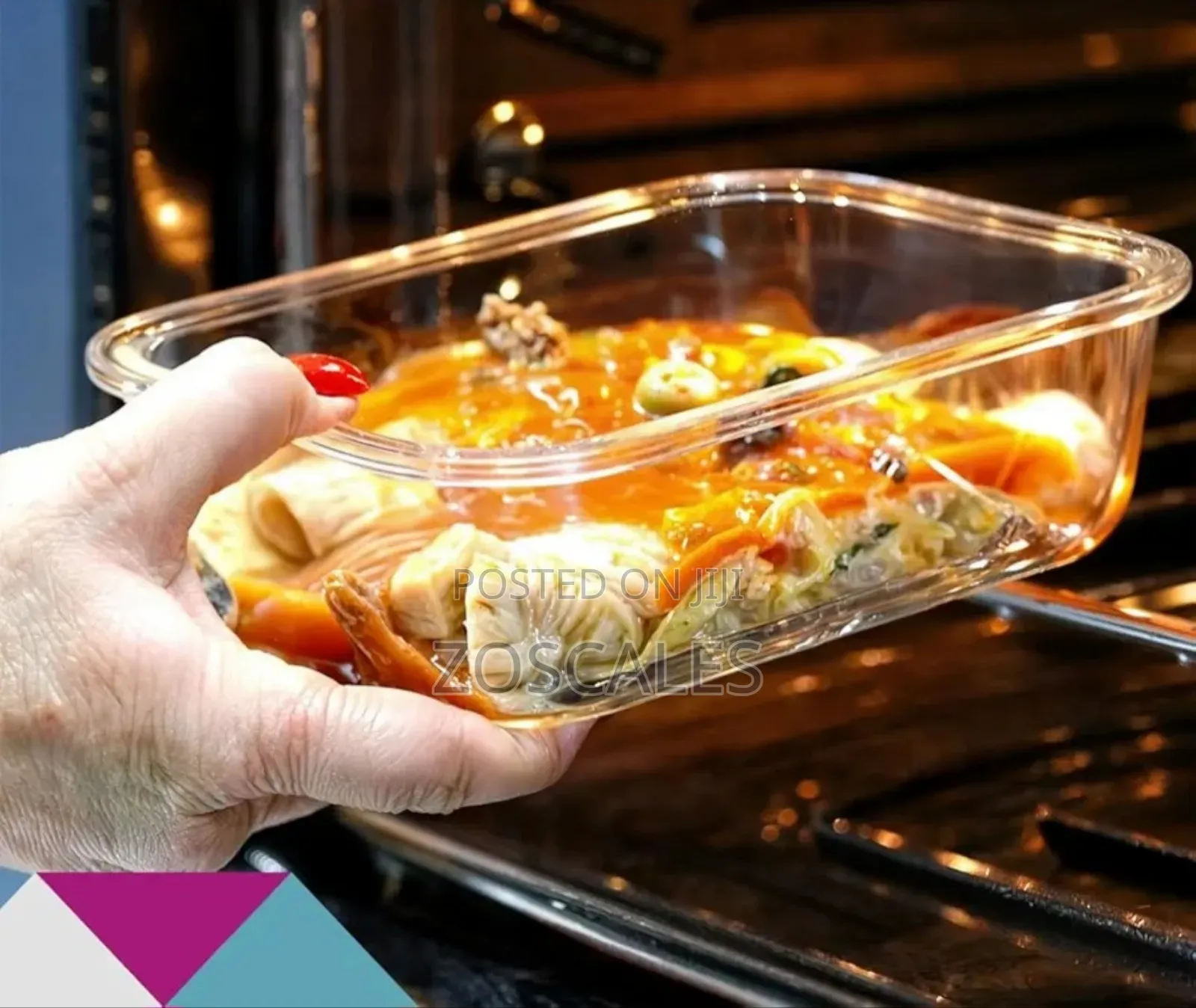 Mini Glass Patra or Food Container With Lid