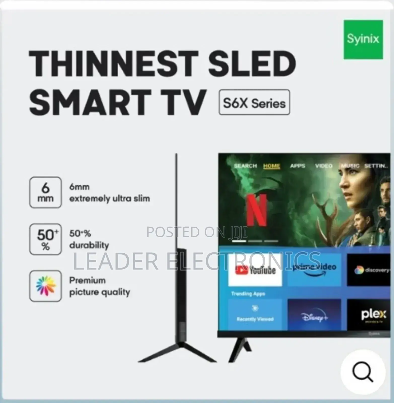 Syinix Thinnest Sled Tv-32s6x