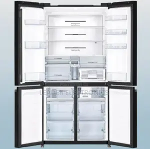 Photo - Hitachi Refrigerator 4-Door Refrigerator- Glass Black