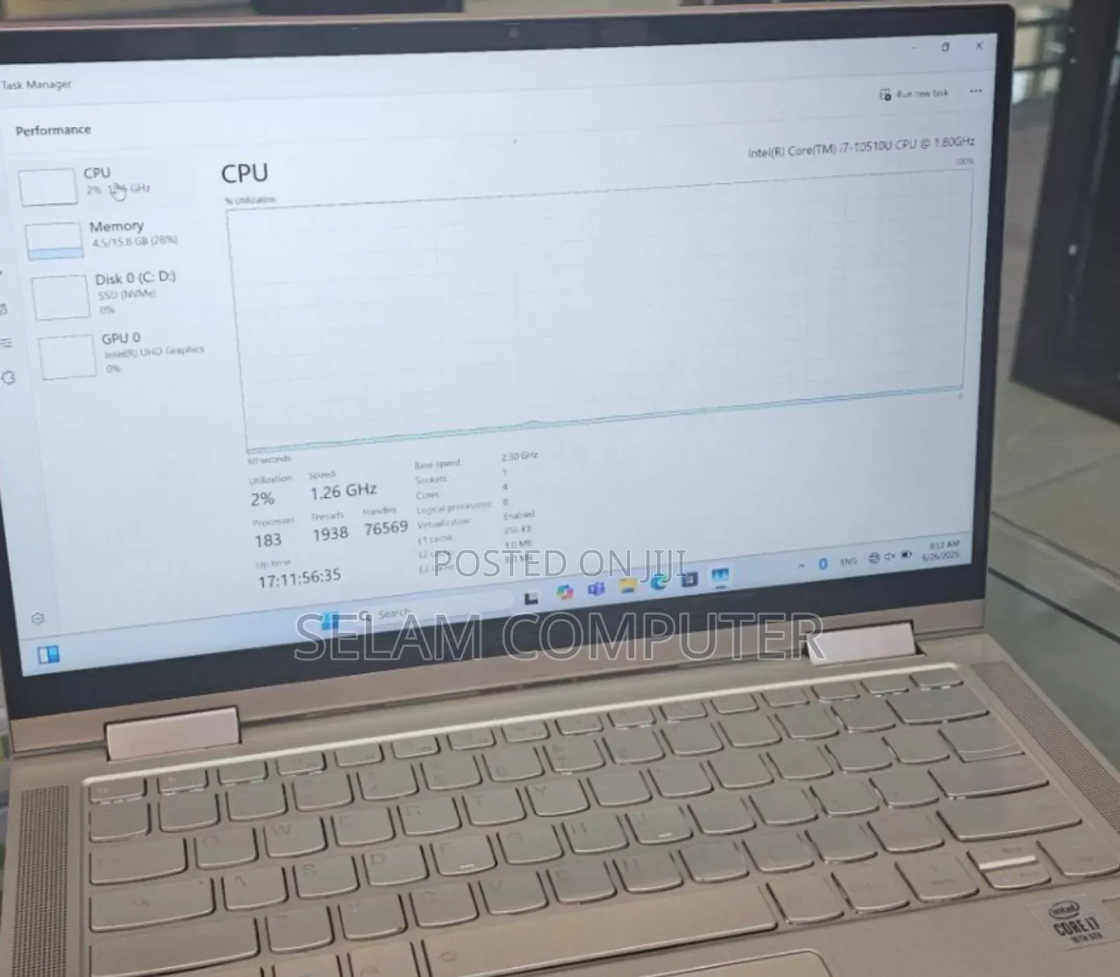 New Laptop Lenovo Yoga C740 16GB Intel Core I7 SSD 512GB