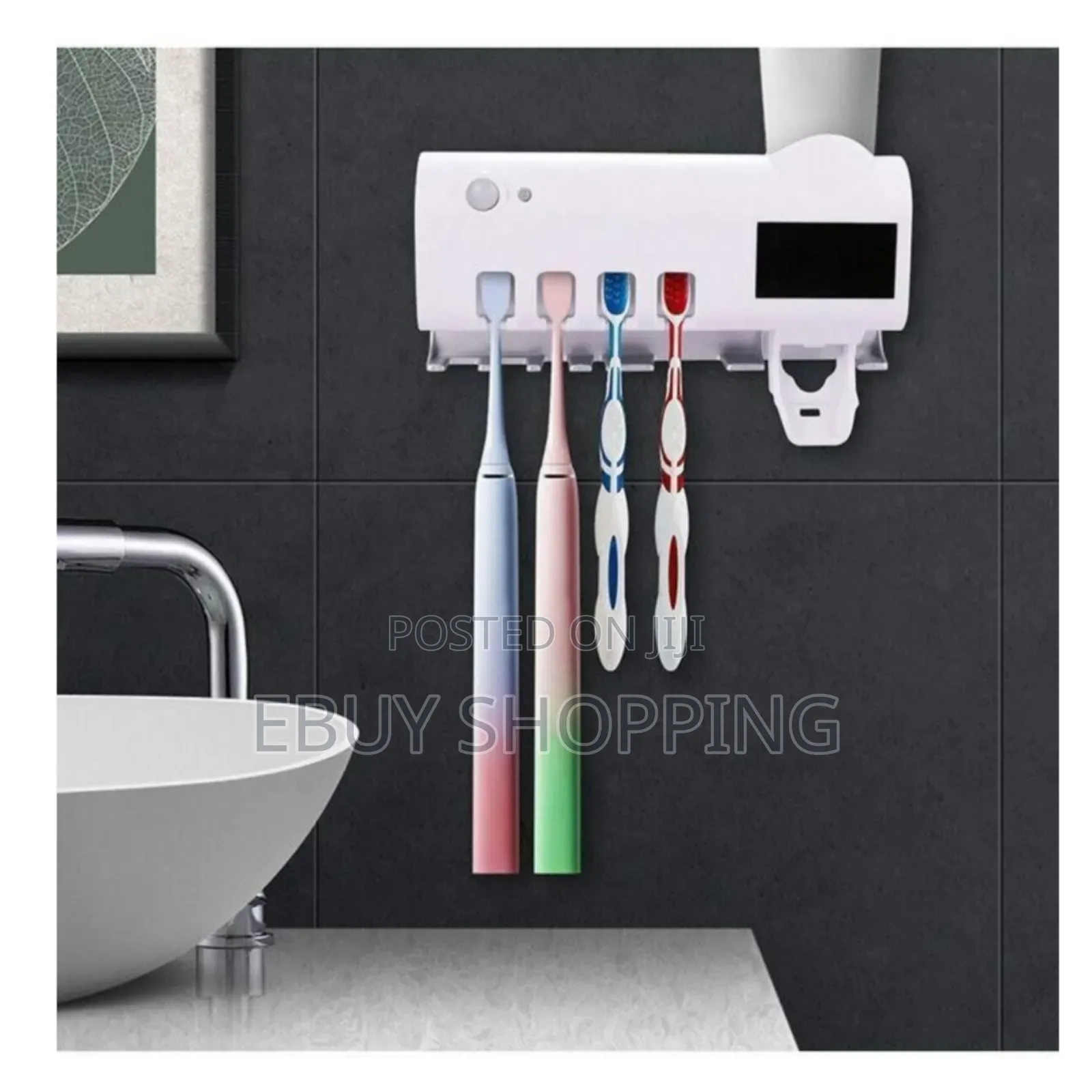 *Ultra-Hygienic Toothbrush Sanitizer Holder for 4 Brushes*