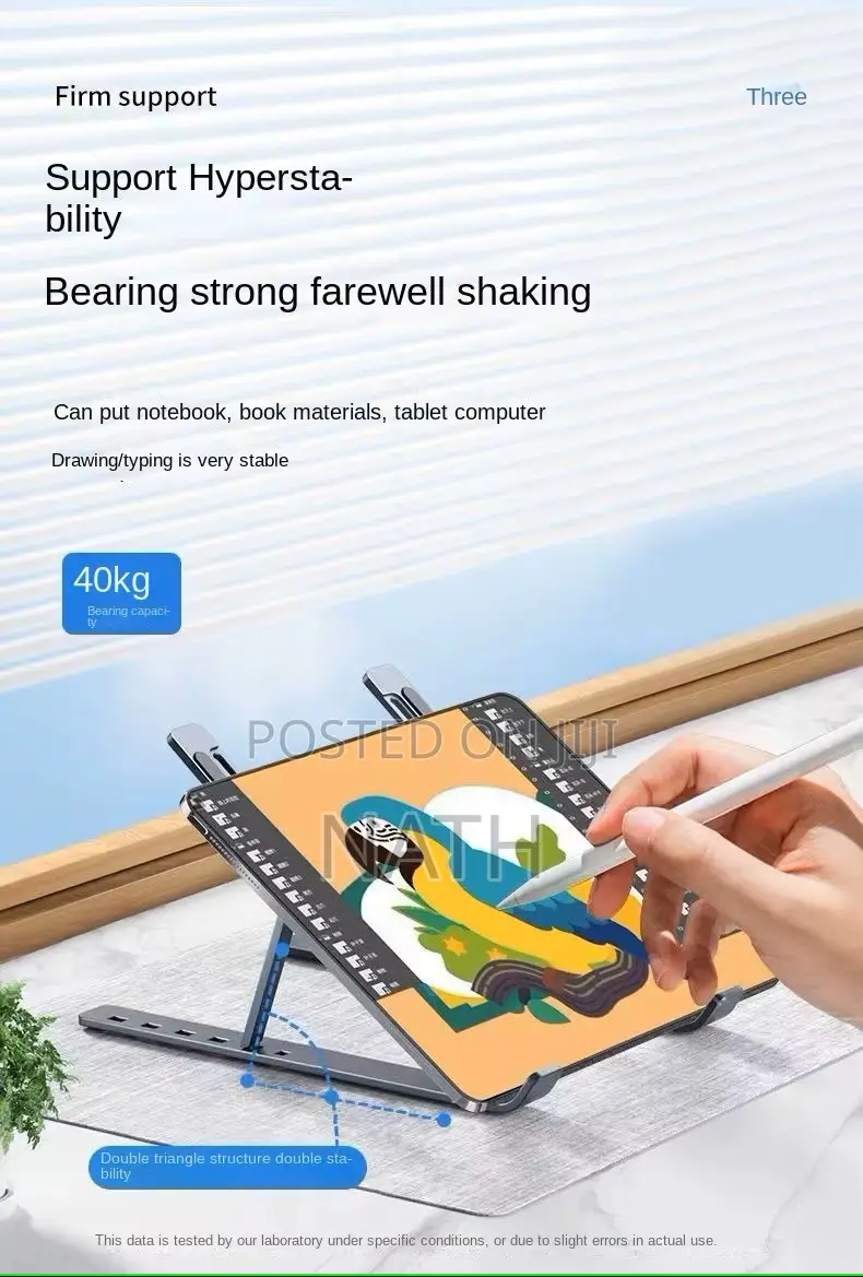 Aluminum Alloy Notebook Stand Adjustable Cooling Mechanics