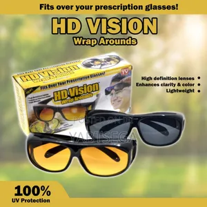 ሁለት በአንድ የያዘ የመኪና መነፀር Day Night Vision Driving Glasses 2pcs