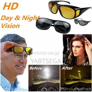 ሁለት በአንድ የያዘ የመኪና መነፀር Day Night Vision Driving Glasses 2pcs