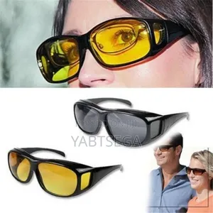 ሁለት በአንድ የያዘ የመኪና መነፀር Day Night Vision Driving Glasses 2pcs