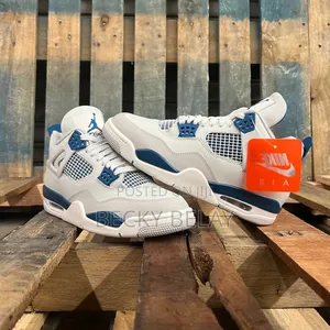 Photo - Air Jordan 4 Military Blue Shoes