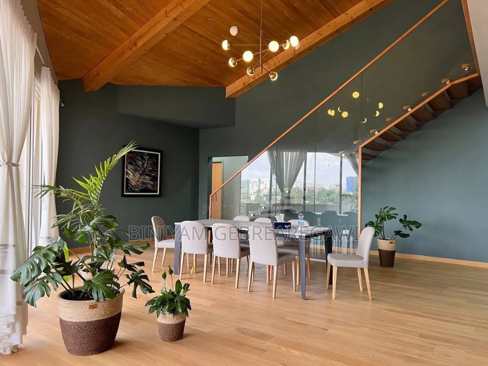 Furnished 9bdrm House in G+2, Yeka for rent