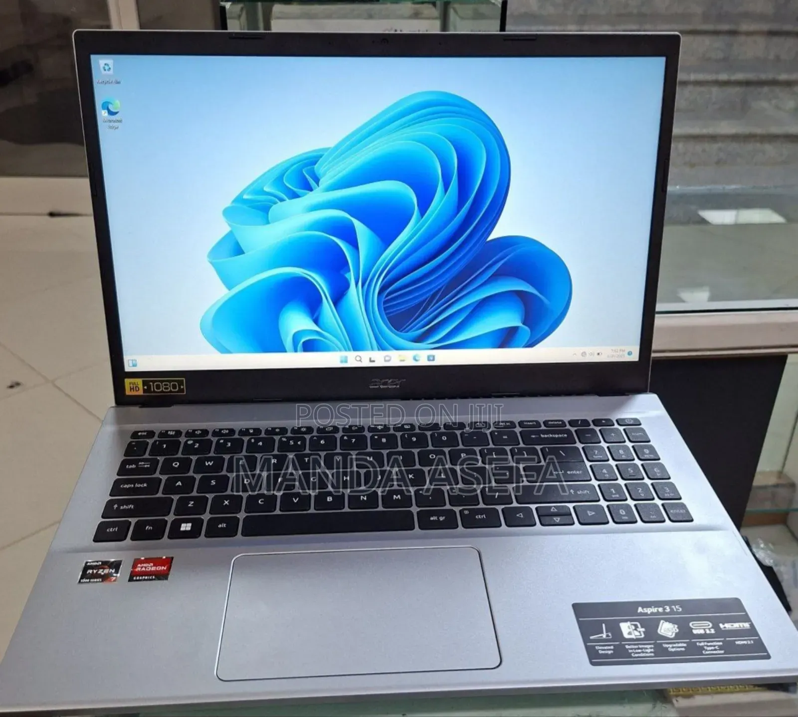 New Laptop Acer Aspire 3 16GB AMD Ryzen 7 SSD 512GB