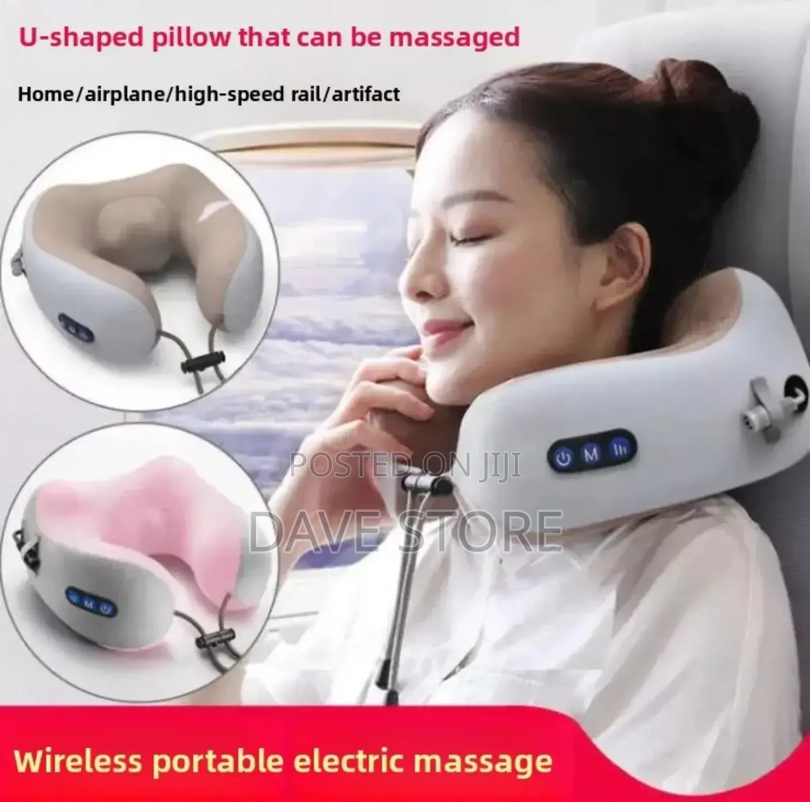 U-Shaped Massage Pillow