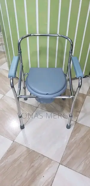 Bedside Commode Chair With Inbuiltك用toilet With Arms, Padded