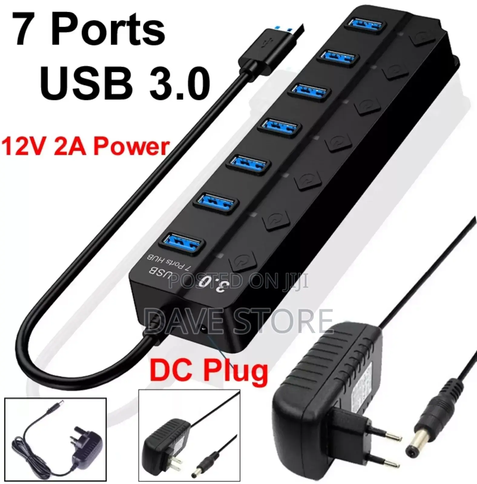 7 Port High Speed Usb Hub