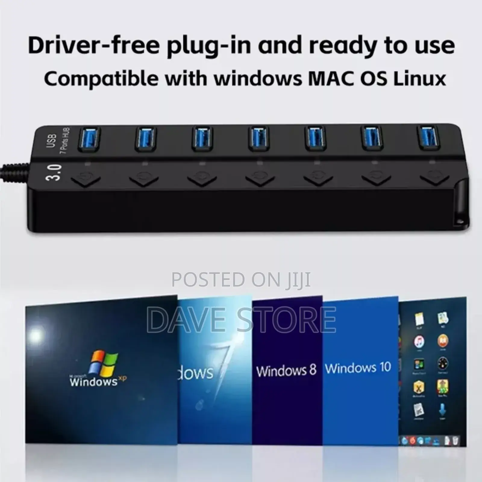 7 Port High Speed Usb Hub