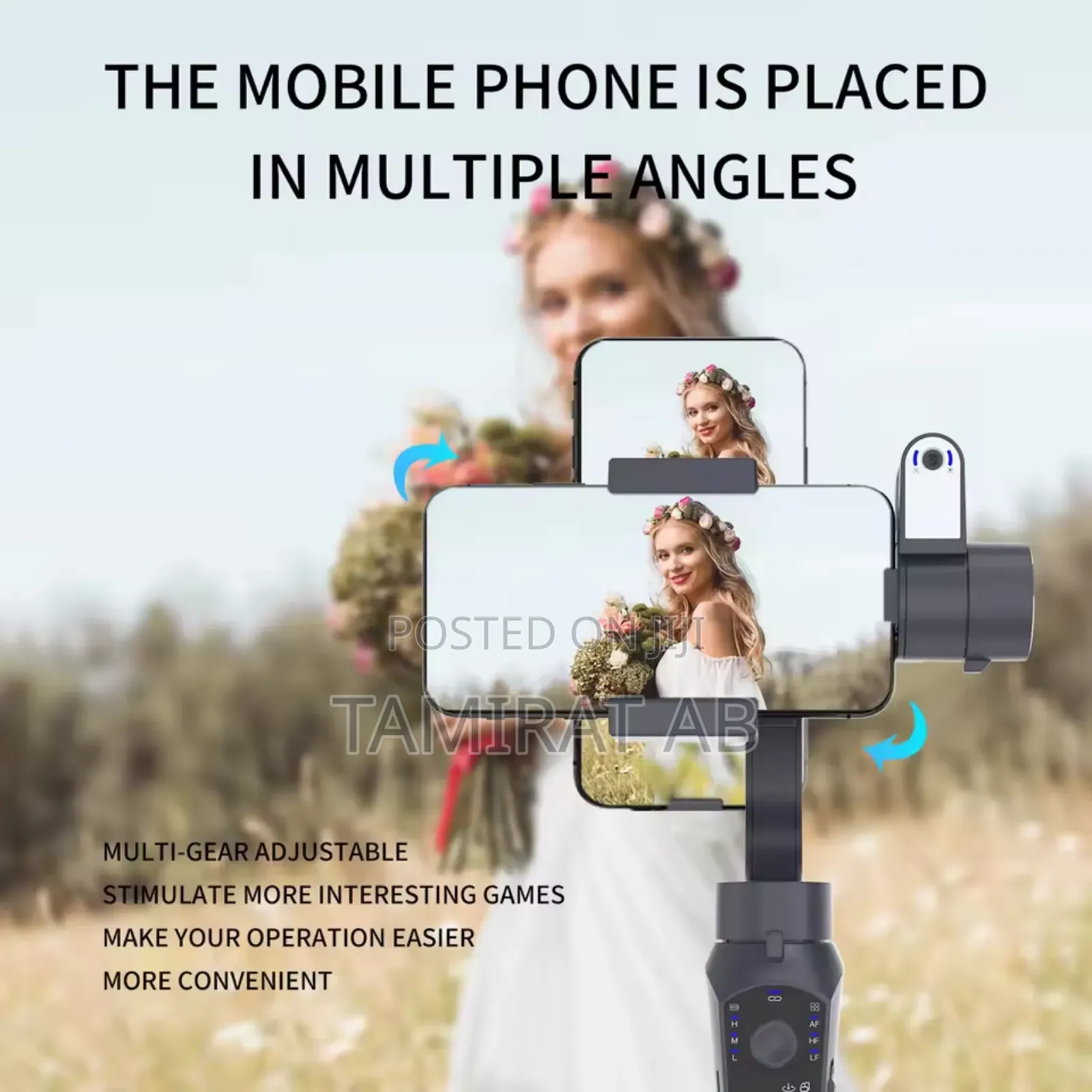 F10promax 3-Axis Gimbal Stabilizer - Fill Light Ai Tracker