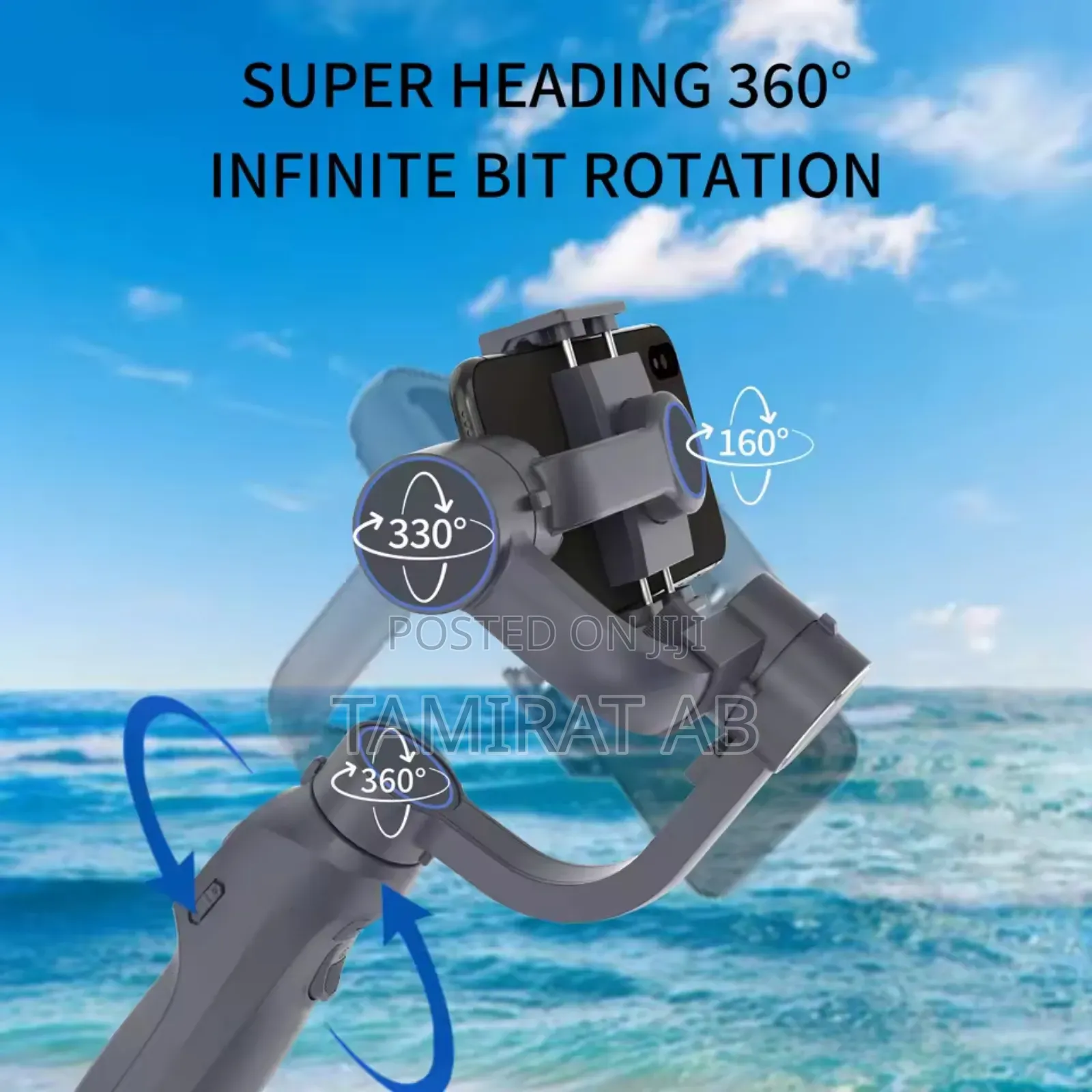 F10promax 3-Axis Gimbal Stabilizer - Fill Light Ai Tracker