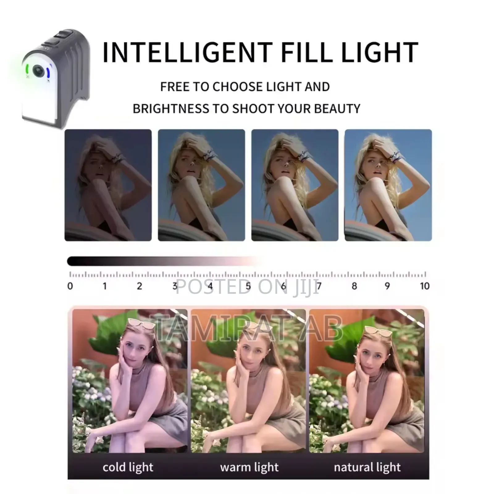 F10promax 3-Axis Gimbal Stabilizer - Fill Light Ai Tracker