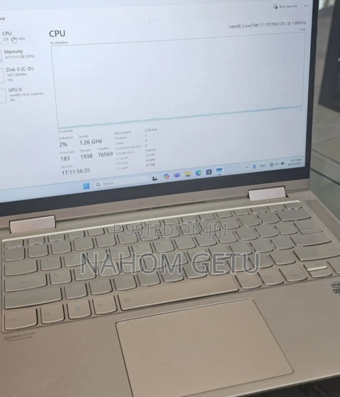 New Laptop Lenovo ThinkPad Yoga 16GB Intel Core I7 SSD 512GB