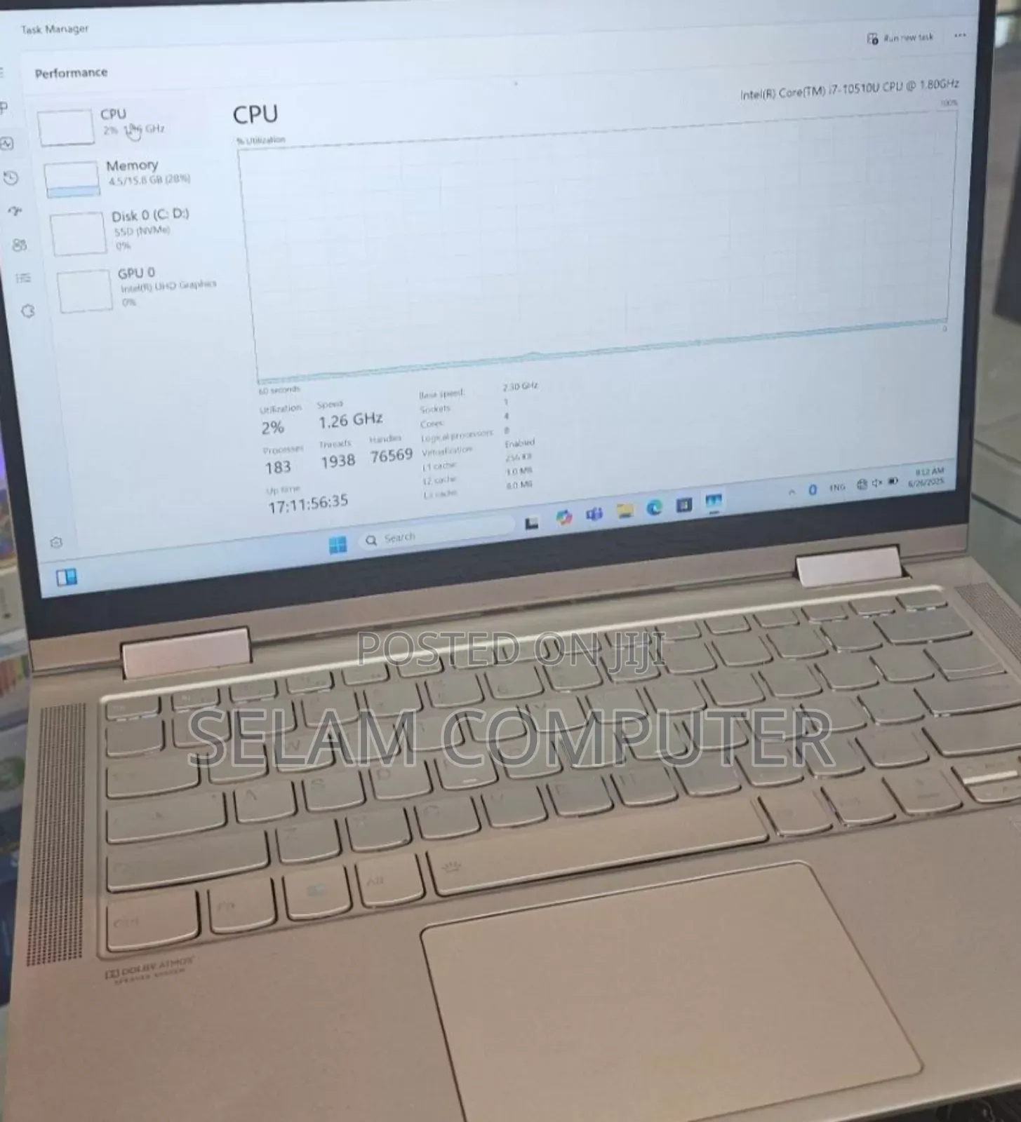 New Laptop Lenovo Yoga C740 16GB Intel Core I7 SSD 512GB